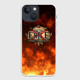 Чехол для iPhone 13 mini с принтом Path of Exile Logo | Путь изгнанника Лого (Z) в Кировске,  |  | exile | game | path of exile | rpg | берсерк | вождь | дикарь | дуэлянт | игра | покоритель | путь изгнанника | рпг