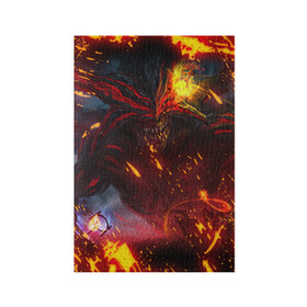 Обложка для паспорта матовая кожа с принтом Path of Exile | Fire Demon (Z) в Кировске, натуральная матовая кожа | размер 19,3 х 13,7 см; прозрачные пластиковые крепления | exile | game | path of exile | rpg | берсерк | вождь | дикарь | дуэлянт | игра | покоритель | путь изгнанника | рпг