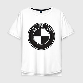 Мужская футболка хлопок Oversize с принтом BMW LOGO CARBON в Кировске, 100% хлопок | свободный крой, круглый ворот, “спинка” длиннее передней части | bmw | абстракция | авто | автомобиль | бмв | карбон | лого | логотип | машина | скорость
