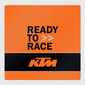 Магнитный плакат 3Х3 с принтом KTM READY TO RACE (Z) в Кировске, Полимерный материал с магнитным слоем | 9 деталей размером 9*9 см | Тематика изображения на принте: enduro | ktm | moto | moto sport | motocycle | sportmotorcycle | ктм | мото | мото спорт | мотоспорт | спорт мото
