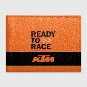 Обложка для студенческого билета с принтом KTM | READY TO RACE (Z) в Кировске, натуральная кожа | Размер: 11*8 см; Печать на всей внешней стороне | enduro | ktm | moto | moto sport | motocycle | sportmotorcycle | ктм | мото | мото спорт | мотоспорт | спорт мото