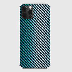 Чехол для iPhone 12 Pro Max с принтом Carbon Blue в Кировске, Силикон |  | carbon | fiber | kevlar | карбон | кевлар | металл