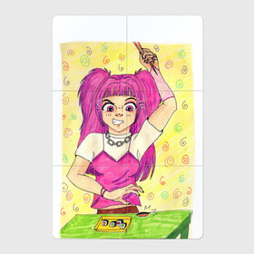 Магнитный плакат 2Х3 с принтом девушка с розовыми волосами в Кировске, Полимерный материал с магнитным слоем | 6 деталей размером 9*9 см | Тематика изображения на принте: art | color | creator | digital | illustration | illustrator | marker | meow | monster | paint | woman | акварель | арт | девушка | диджитал | иллюстрация | карандаш | краски | маркеры | монстр | няша | няшный | поп | рисунок | розовый | создание