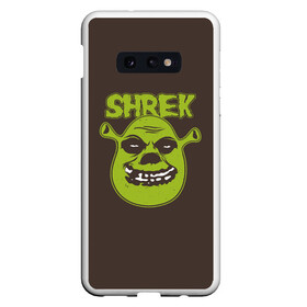 Чехол для Samsung S10E с принтом Shrek. True Ogre в Кировске, Силикон | Область печати: задняя сторона чехла, без боковых панелей | Тематика изображения на принте: charming | donkey | fiona | forever | gonna | is | me | once | pinocchio | roll | shrek | somebody | the | told | world | артур | в | гарольд | дракон | кот | лорд | мерлин | навсегда | огр | осел | пиноккио | пряник | сапогах | фаркуад | фиона