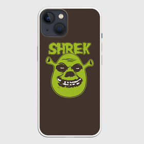 Чехол для iPhone 13 с принтом Shrek. True Ogre в Кировске,  |  | charming | donkey | fiona | forever | gonna | is | me | once | pinocchio | roll | shrek | somebody | the | told | world | артур | в | гарольд | дракон | кот | лорд | мерлин | навсегда | огр | осел | пиноккио | пряник | сапогах | фаркуад | фиона