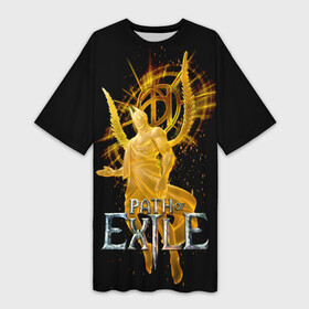 Платье-футболка 3D с принтом Path of Exile в Кировске,  |  | avariustwo | computer | game | path of exile | игра | компьютерная | путь изгнания