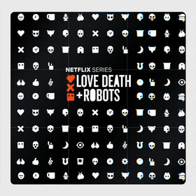 Магнитный плакат 3Х3 с принтом LOVE DEATH + ROBOTS $$$ в Кировске, Полимерный материал с магнитным слоем | 9 деталей размером 9*9 см | love death + robots | love death + robots print | netflix | robots | tv series | лого love death + robots | любовь | надпись love death + robots | принт love death + robots | роботы | сериал