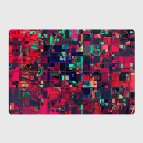 Магнитный плакат 3Х2 с принтом HAPPY WINDOWS в Кировске, Полимерный материал с магнитным слоем | 6 деталей размером 9*9 см | abstract | абстракция | квадраты | красное | прямоугольники