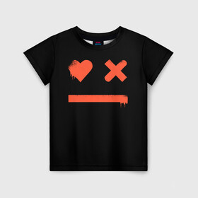 Детская футболка 3D с принтом Smile | Love Death and Robots в Кировске, 100% гипоаллергенный полиэфир | прямой крой, круглый вырез горловины, длина до линии бедер, чуть спущенное плечо, ткань немного тянется | death | ldr | logo | love | netflix | robots | smile | анимация | кино | лого | лср | любовь | нетфликс | роботы | сериал | смайл | смайлик