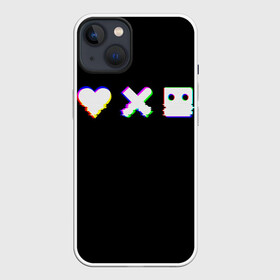 Чехол для iPhone 13 с принтом Love Death and Robots (Glitch) в Кировске,  |  | death | glitch | heart | ldr | logo | love | netflix | robots | smile | анимация | глитч | глич | кино | лого | лср | любовь | нетфликс | роботы | сердце | сериал | смайл | смайлик