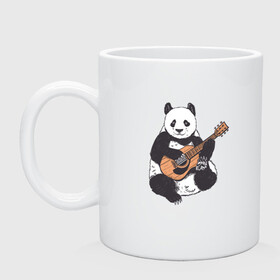 Кружка керамическая с принтом Панда гитарист | Panda Guitar в Кировске, керамика | объем — 330 мл, диаметр — 80 мм. Принт наносится на бока кружки, можно сделать два разных изображения | acoustic | bear | bears | china | chineese panda | guitarist | music | акустическая гитара | гитара | китай | китайская панда | косолапый | медведь | медвежонок | милая панда | мишка | музыка | музыкант | пандочка | пандочки