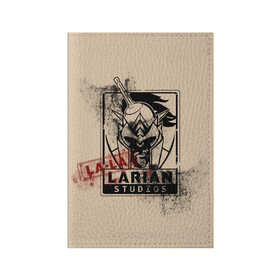 Обложка для паспорта матовая кожа с принтом La-La-Larian Studios в Кировске, натуральная матовая кожа | размер 19,3 х 13,7 см; прозрачные пластиковые крепления | baldur s gate 3 | divinity | larian studios | игра | лариан