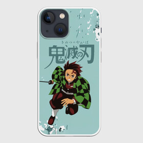 Чехол для iPhone 13 mini с принтом Танджиро Камадо Kimetsu no Yaiba в Кировске,  |  | demon slayer | kamado | kimetsu no yaiba | nezuko | tanjiro | аниме | гию томиока | зеницу агацума | иноске хашибира | камадо | клинок | корзинная девочка | манга | музан кибуцуджи | незуко | рассекающий демонов | танджиро