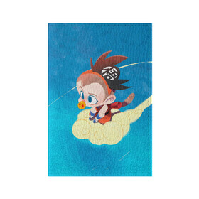 Обложка для паспорта матовая кожа с принтом Baby Goku в Кировске, натуральная матовая кожа | размер 19,3 х 13,7 см; прозрачные пластиковые крепления | anime | dragon ball | аниме | анимэ | драгон бал | дрэгон бол | жемчуг дракона