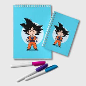 Блокнот с принтом Sweet Goku в Кировске, 100% бумага | 48 листов, плотность листов — 60 г/м2, плотность картонной обложки — 250 г/м2. Листы скреплены удобной пружинной спиралью. Цвет линий — светло-серый
 | anime | dragon ball | аниме | анимэ | драгон бал | дрэгон бол | жемчуг дракона