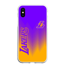 Чехол для iPhone XS Max матовый с принтом LOS ANGELES LAKERS / ЛЕЙКЕРС в Кировске, Силикон | Область печати: задняя сторона чехла, без боковых панелей | 24 lakers | kobe bryant | lakers | los angeles lakers | баскетбол. | коби брайант | лос анджелес лейкерс | лосанджелес лейкерс