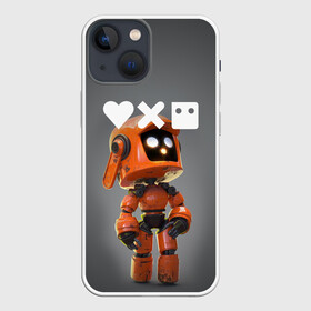 Чехол для iPhone 13 mini с принтом Love, Death and Robots | K VRC (Z) в Кировске,  |  | Тематика изображения на принте: death | k vrc | love | love death robots | netflix | robots | vedeathrobots | xbot 4000 | врц | любовь | нетфликс | роботы | сериал | сериалы