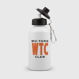 Бутылка спортивная с принтом Wu-Tang (WTC) в Кировске, металл | емкость — 500 мл, в комплекте две пластиковые крышки и карабин для крепления | Тематика изображения на принте: black | hiphop | method man | music | new york | nyc | odb | old school | rap | rza | wu tang clan | wutang | ву тэнг | граффити | микрофон | музыка | нью йорк | рэп | рэпер | хипхоп