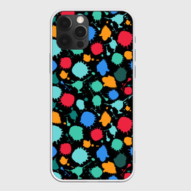 Чехол для iPhone 12 Pro Max с принтом Брызги красок в Кировске, Силикон |  | брызги | краски | палитра | пятна | радуга | текстура | цвет | яркое