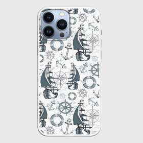 Чехол для iPhone 13 Pro Max с принтом Морской узор  Nautical Pattern в Кировске,  |  | anchor | anchors | lifebuoy | maritime | nautica | sail | sailboat | ship | ships | для моряков | компас | корабли | корабль | морская тематика | морской волк | моряк | парусник | роза ветров | спасательный круг | стороны света