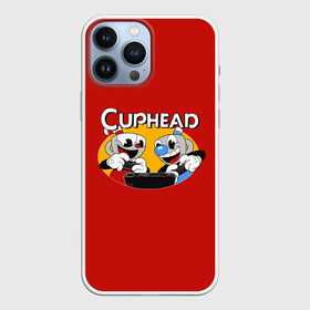 Чехол для iPhone 13 Pro Max с принтом Cuphead в Кировске,  |  | Тематика изображения на принте: animation | cup | cuphead | gamer | mugman | retro | run and gun | shooter | анимация | ретро | чашек | чашка | чашкоголовый | шутер