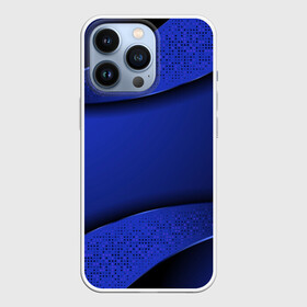 Чехол для iPhone 13 Pro с принтом 3D BLUE Вечерний синий цвет в Кировске,  |  | 3d | 3д | luxury | versace | vip | абстракция | блеск | блестки | версаче | вип | паттерн | роскошь | соты | текстуры