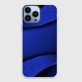 Чехол для iPhone 13 Pro Max с принтом 3D BLUE Вечерний синий цвет в Кировске,  |  | 3d | 3д | luxury | versace | vip | абстракция | блеск | блестки | версаче | вип | паттерн | роскошь | соты | текстуры