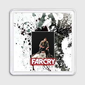 Магнит 55*55 с принтом FARCRY WOLF в Кировске, Пластик | Размер: 65*65 мм; Размер печати: 55*55 мм | far cry | far cry 5 | far cry new dawn | far cry primal | farcry | fc 5 | fc5 | game | new dawn | primal | игры | постапокалипсис | фар край | фар край 5