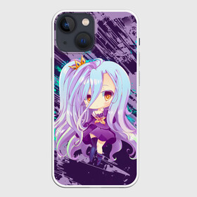 Чехол для iPhone 13 mini с принтом Shiro art в Кировске,  |  | anime | no game no life | аниме | анимэ | без игры жизни нет | пустые | сиро | сора