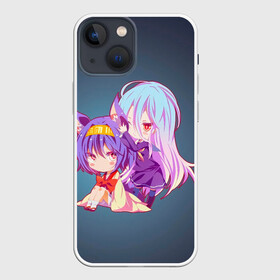 Чехол для iPhone 13 mini с принтом Изуна и Широ в Кировске,  |  | anime | no game no life | аниме | анимэ | без игры жизни нет | пустые | сиро | сора