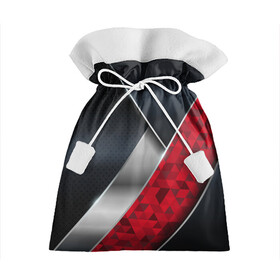 Подарочный 3D мешок с принтом 3D BLACK AND RED METAL в Кировске, 100% полиэстер | Размер: 29*39 см | 3d | 3д | luxury | versace | vip | абстракция | блеск | блестки | версаче | вип | паттерн | роскошь | соты | текстуры