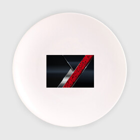 Тарелка 3D с принтом 3D BLACK AND RED METAL в Кировске, фарфор | диаметр - 210 мм
диаметр для нанесения принта - 120 мм | 3d | 3д | luxury | versace | vip | абстракция | блеск | блестки | версаче | вип | паттерн | роскошь | соты | текстуры