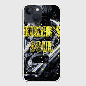 Чехол для iPhone 13 mini с принтом Bikers Soul | Душа байкера в Кировске,  |  | bikers soul | moto | soul | байк | байкер | душа | душа байкера | мото | мотоцикл