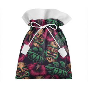 Подарочный 3D мешок с принтом Тропический в Кировске, 100% полиэстер | Размер: 29*39 см | beach | mask | palm | sea | summer | tropical | волны | жара | летние | лето | маска | море | пальмы | пляж | тропический