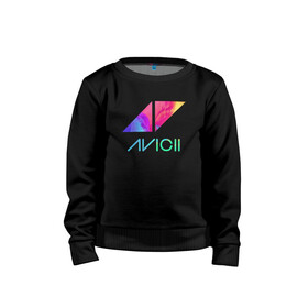 Детский свитшот хлопок с принтом AVICII RAINBOW в Кировске, 100% хлопок | круглый вырез горловины, эластичные манжеты, пояс и воротник | Тематика изображения на принте: avicii | beatport | club | dj | edm | electro | eq | house | levels | music | production | radio | techno | top | trance | ависи | авичи | дискотека | звезда | клуб | музыка | музыкант | продюссер | радио | фестиваль | швеция | эквалайзер