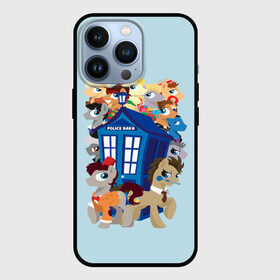 Чехол для iPhone 13 Pro с принтом My little pony x Doctor Who в Кировске,  |  | my little pony | весёлая пинки пай | добрая флаттершайн | доктор кто | дружба это чудо | единорог | единороги | май литл пони | мульт | мультфильм | радуга дэш | селестия | спайк | сумеречная искорка