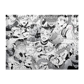 Обложка для студенческого билета с принтом Ахегао/Ahegao парни О Чан У в Кировске, натуральная кожа | Размер: 11*8 см; Печать на всей внешней стороне | Тематика изображения на принте: ahegao | bj alex | ахегао | ахегао парень | манга | манхва | о чан у | парень