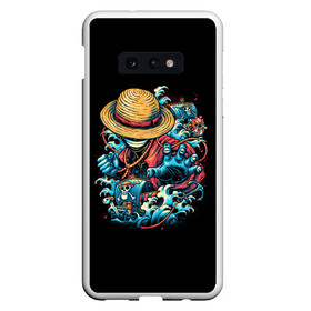 Чехол для Samsung S10E с принтом One Piece. Retro Style в Кировске, Силикон | Область печати: задняя сторона чехла, без боковых панелей | d | one | piece | белоус | боа | брук | ван | гарп | гоинг | д | дозор | зоро | кид | ло | луффи | мерри | михоук | монки | нами | пис | робин | ророноа | сабо | санджи | санни | саузенд | соломенная | тич | трафальгар