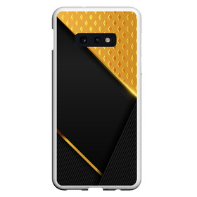 Чехол для Samsung S10E с принтом 3D BLACK & GOLD в Кировске, Силикон | Область печати: задняя сторона чехла, без боковых панелей | Тематика изображения на принте: 3d | 3д | gold | абстракция | золото | паттерн | соты | текстуры