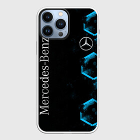 Чехол для iPhone 13 Pro Max с принтом Mercedes | Мерседес | Неон в Кировске,  |  | amg | auto | benz | blue | bmw | car | deutchland | germany | gts | mercedes | neon | авто | автомобиль | амг | бенз | бенц | бмв | германия | машина | мерседес | немецкий | неон | неоновые | неоновый | соты