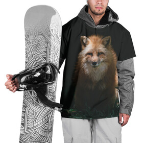 Накидка на куртку 3D с принтом Хитрый Лис в Кировске, 100% полиэстер |  | animals | beast | forest | fox | nature | orange | predator | red | животные | зверь | лес | лис | лиса | лисица | лисичка | природа | рыжая | рыжий | фыр | хитрый | хищник