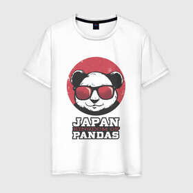 Мужская футболка хлопок с принтом Japan Kingdom of Pandas в Кировске, 100% хлопок | прямой крой, круглый вырез горловины, длина до линии бедер, слегка спущенное плечо. | Тематика изображения на принте: art | japanese | panda | retro look | style | vintage look | арт | винтаж | винтажный стиль | кингдом | королевство | королевство панд | крутая панда в очках | панда | пандочка | ретро стиль | рисунок панды | япония | 