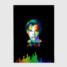 Постер с принтом Авичи | Avicii в Кировске, 100% бумага
 | бумага, плотность 150 мг. Матовая, но за счет высокого коэффициента гладкости имеет небольшой блеск и дает на свету блики, но в отличии от глянцевой бумаги не покрыта лаком | Тематика изображения на принте: avicii | berg | bergling | dj | tim | авичи | берг | берглинг | диджей | тим