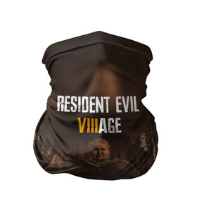 Бандана-труба 3D с принтом RESIDENT EVIL VILLAGE РЕ ДЕРЕВНЯ (Z) в Кировске, 100% полиэстер, ткань с особыми свойствами — Activecool | плотность 150‒180 г/м2; хорошо тянется, но сохраняет форму | Тематика изображения на принте: horror | resident evil | resident evil 8 | village | демитреска | деревня | леди димитреска | обитель зла | резидент эвил | ресидент евил | хоррор