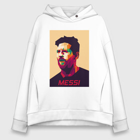 Женское худи Oversize хлопок с принтом Messi - Barcelona в Кировске, френч-терри — 70% хлопок, 30% полиэстер. Мягкий теплый начес внутри —100% хлопок | боковые карманы, эластичные манжеты и нижняя кромка, капюшон на магнитной кнопке | argentina | barca | barcelona | football | lionel | messi | spain | sport | аргентина | барса | барселона | гол | золотой мяч | игрок | испания | камп ноу | лионель | месси | мяч | спорт | тренер | футбол | чемпион | чемпионат