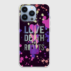 Чехол для iPhone 13 Pro с принтом Love, Death and Robots в Кировске,  |  | Тематика изображения на принте: cartoon | death | fantasy | heavy | horror | metal | miller | netflix | robots | tim | witness | любовь | миллер | мультфильм | робот | роботы | тим | ужасы | фэнтези