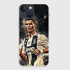 Чехол для iPhone 13 mini с принтом Криштиану Роналду (Ювентус) в Кировске,  |  | 7 | cr | cr7 | cristiano | fc | fifa | footbal | juventus | madrid | portugal | real | ronaldo | soccer | криштиану | лига | мяч | мячик | поле | португалия | роналду | спорт | форма | футбол | футболист | футбольная | футбольный | чемпион |