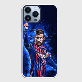 Чехол для iPhone 13 Pro Max с принтом Lionel Messi | Barcelona | 10 в Кировске,  |  | 10 | argentina | barcelona | fc | fifa | footbal | leo | lionel | messi | soccer | аргентина | барселона | лео | лига | лионель | месси | мяч | мячик | поле | спорт | форма | футбол | футболист | футбольная | футбольный | чемпион