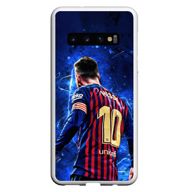 Чехол для Samsung Galaxy S10 с принтом Leo Messi | Лео Месси | 10 в Кировске, Силикон | Область печати: задняя сторона чехла, без боковых панелей | 10 | argentina | barcelona | fc | fifa | footbal | leo | lionel | messi | soccer | аргентина | барселона | лео | лига | лионель | месси | мяч | мячик | поле | спорт | форма | футбол | футболист | футбольная | футбольный | чемпион