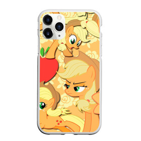 Чехол для iPhone 11 Pro матовый с принтом Applejack pattern в Кировске, Силикон |  | my little pony | дружба это чудо | единорог | единороги | май литл пони | мульт | мультфильм